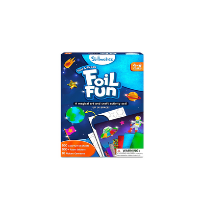 Skillmatics Art & Craft Activity - Foil Fun: Up in space | No Mess Art Kit (ages 4-9)