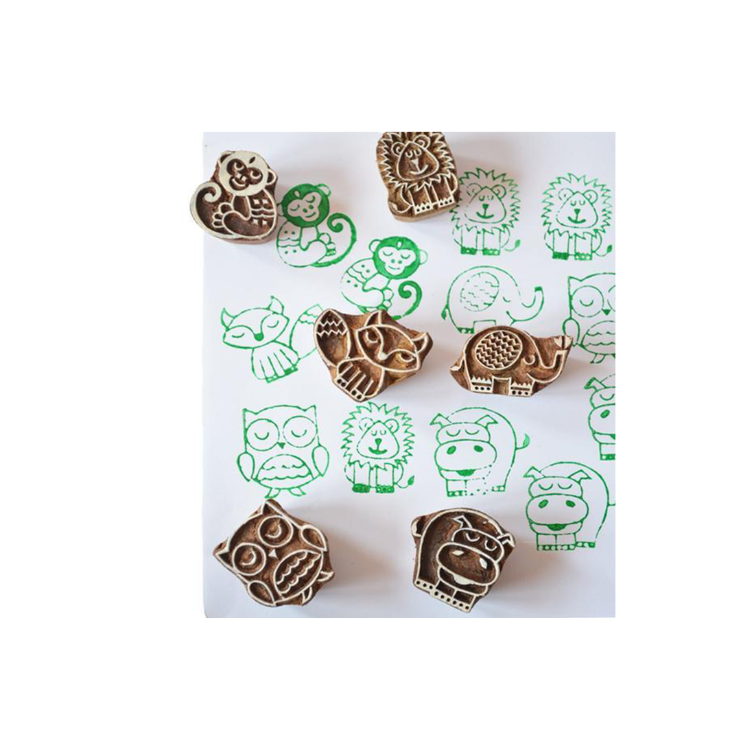 Shumee Forest Friends Wooden Stamps Set - 3 Years+ : Engaging Development Toy for Little Ones in India