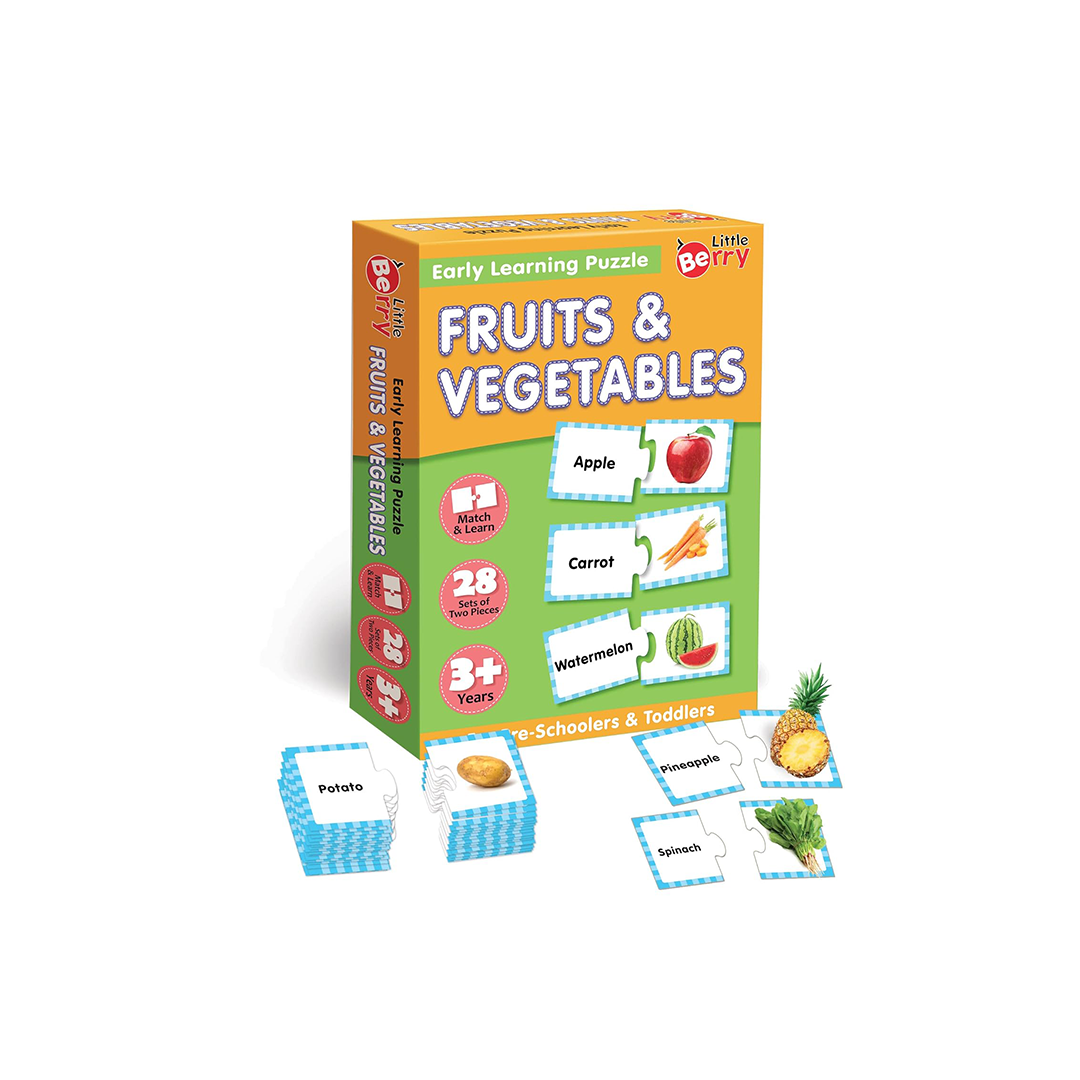 Little Berry Fruits and Vegetables  Early Learning Puzzle for Kids (3-7 Years) : Development Toys For Little Ones In India