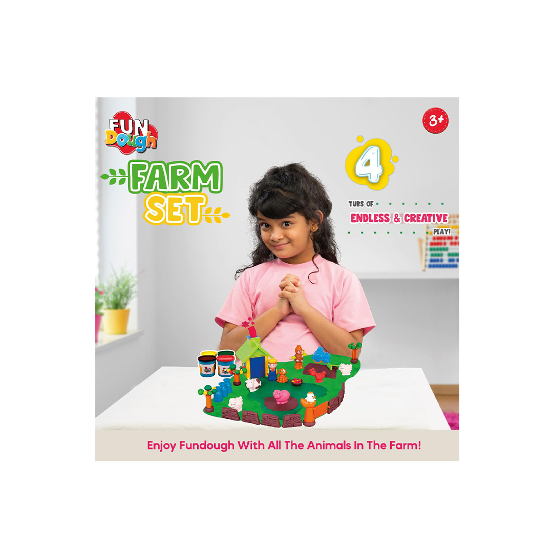 Funskool Fundough Farm Set Mould & Clay Kit (3 Years+) : Development Toys For Little Ones In India