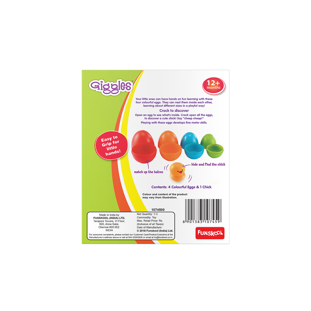 Funskool Giggles Nesting Eggs : Development Toy for Little Ones in India