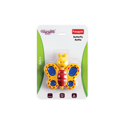 Funskool Giggles Butterfly Rattle: Development Toy for Little Ones in India