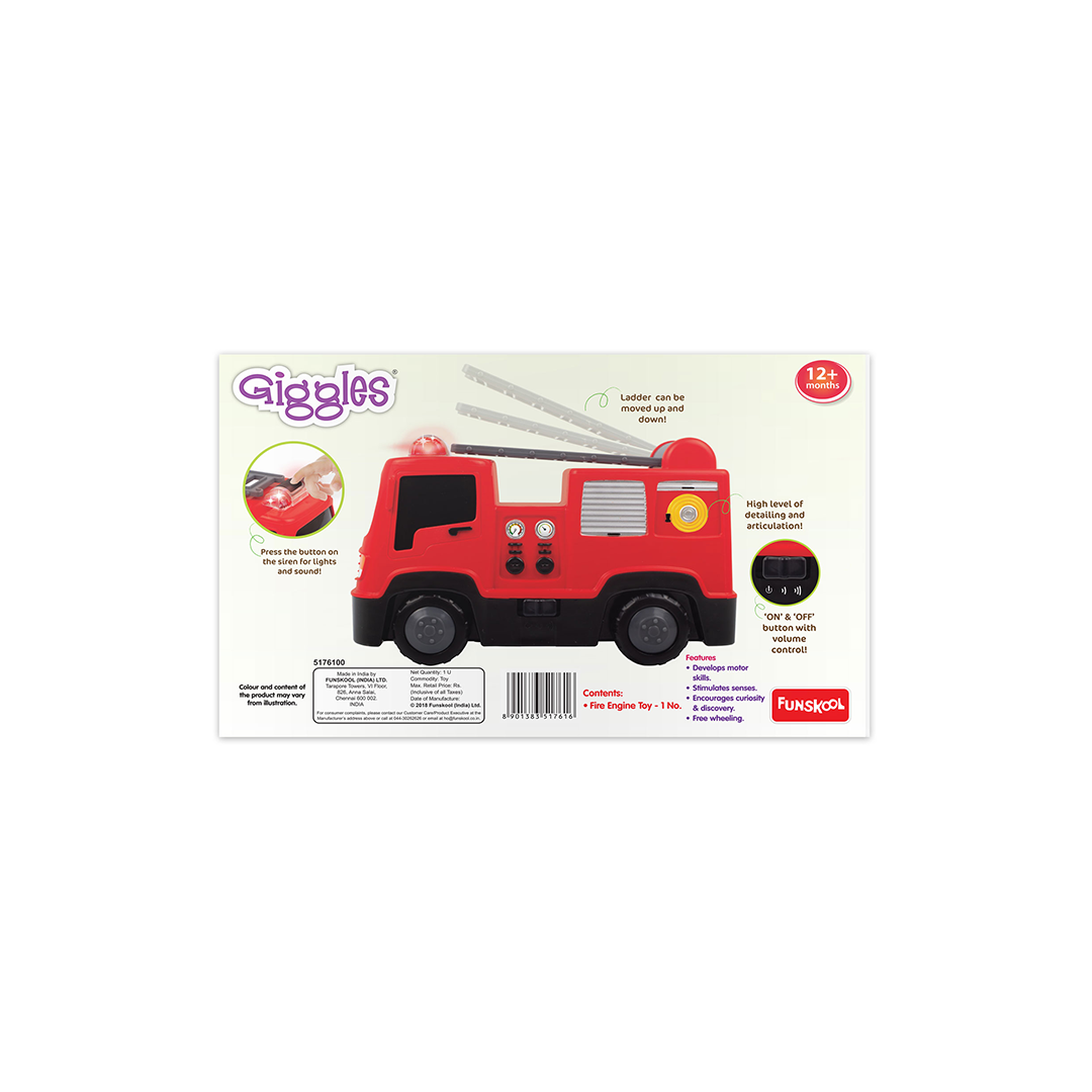 funskool Giggles Fire Engine : Development Toy for Little Ones in India