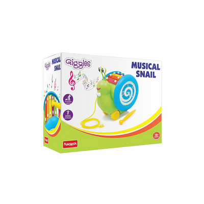 Funskool Giggles Musical Snail (18 Months+): Development Toy for Little Ones in India