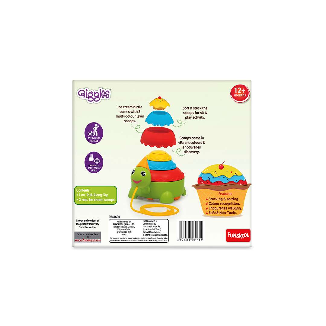 Funskool Giggles Ice Cream Turtle : Development Toy for Little Ones in India