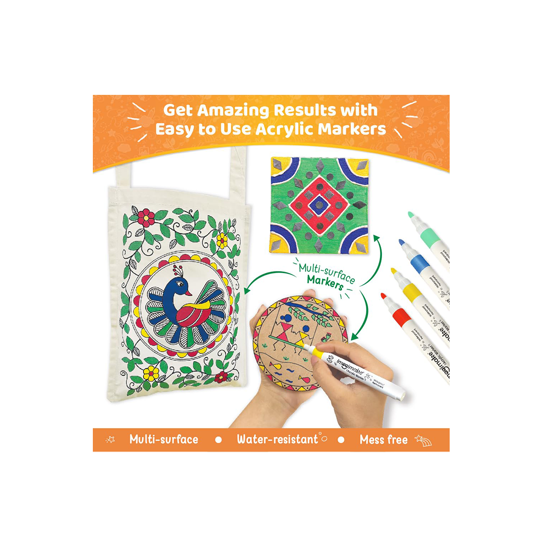 Imagimake Learn Indian Art Forms-Arts and Craft DIY Kit For Kids