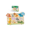 Little Berry Jungle Animals Wooden Puzzle Tray Knob and Peg Puzzle Multicolour (2 Years+) : Development Toys For Little Ones In India