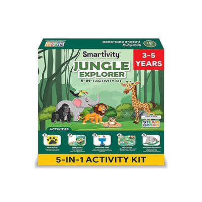 Smartivity Jungle Explorer | DIY Activity Kit( 3 Years+ ) : Developments Toys For Little Ones in India 