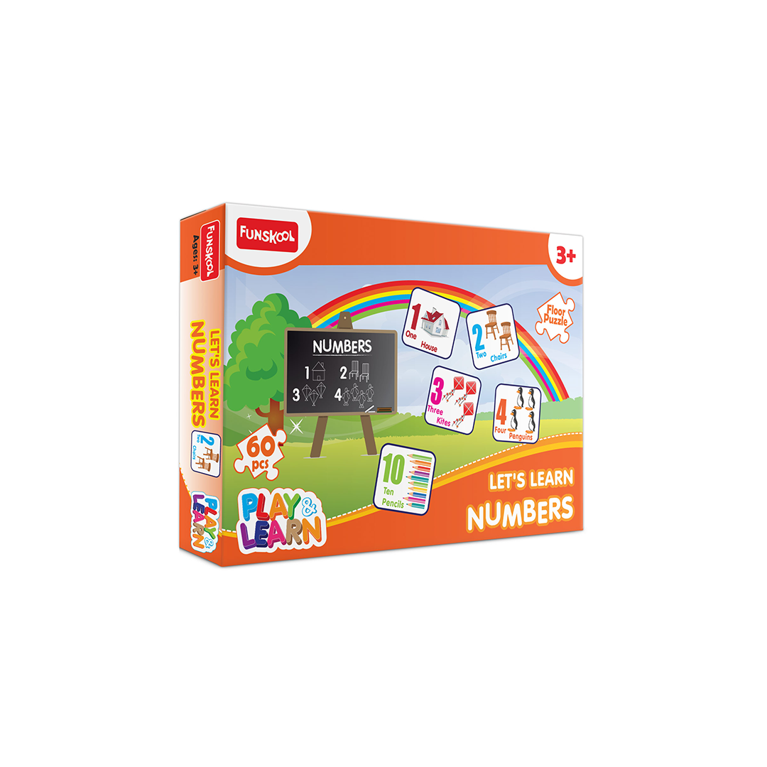 Funskool Play & Learn Let's Learn Numbers Puzzle (3 Years+) : Development Toys For Little Ones In India