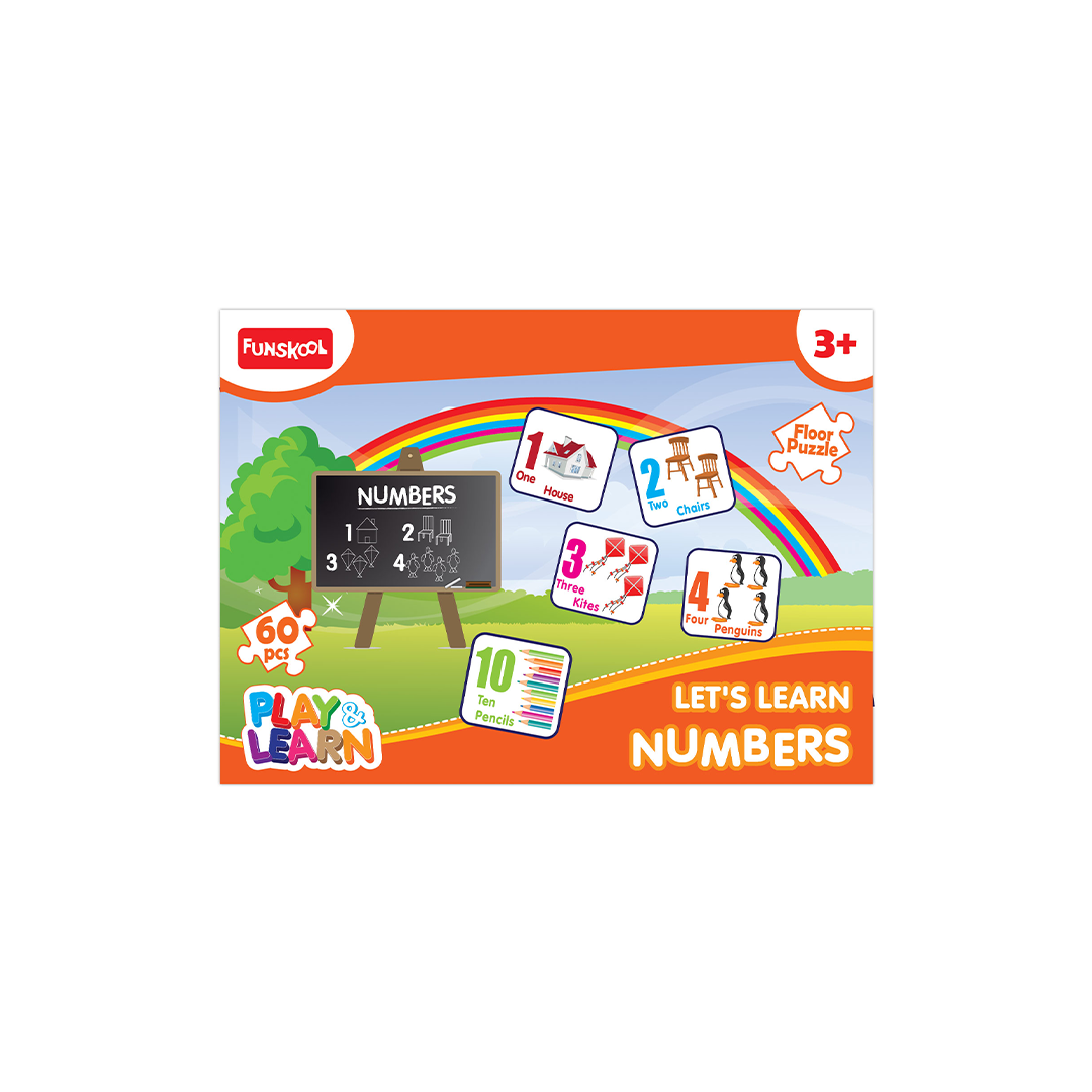 Funskool Play & Learn Let's Learn Numbers Puzzle (3 Years+) : Development Toys For Little Ones In India