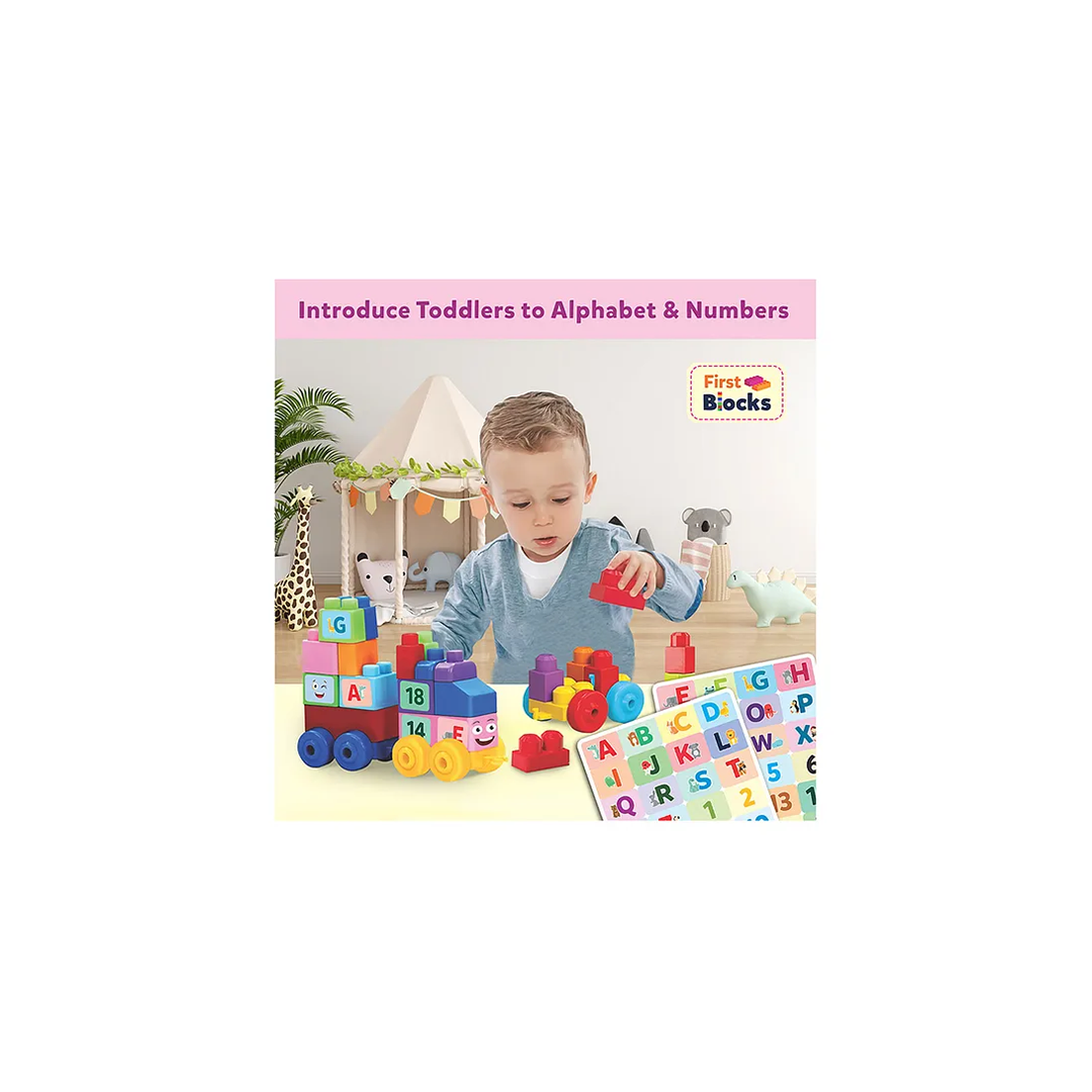 Little Berry Alphabet & Number Learning Train Blocks for Kids - Learning & Educational Blocks Toys for Kids Multicolour: Engaging Development Toy for Little Ones in India