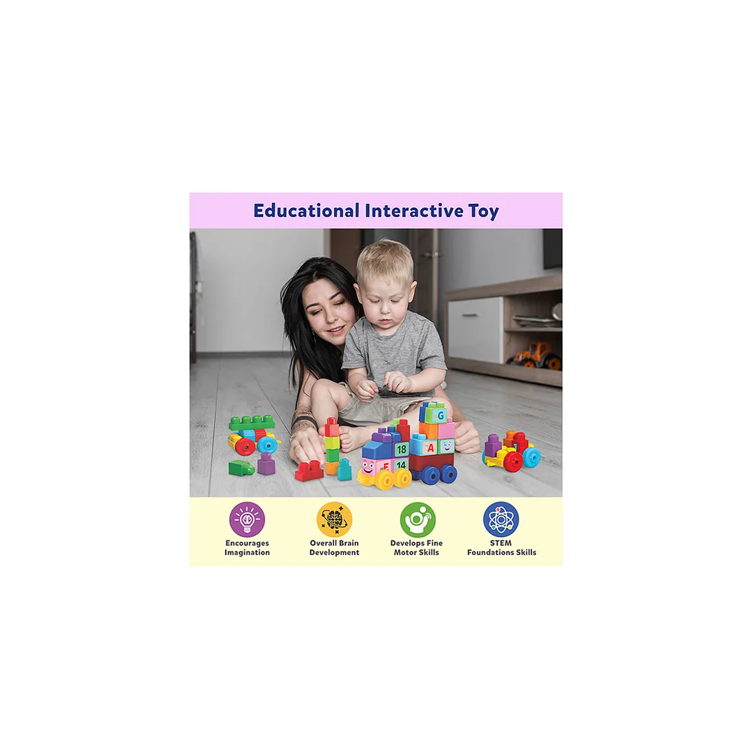 Little Berry Alphabet & Number Learning Train Blocks for Kids - Learning & Educational Blocks Toys for Kids Multicolour: Engaging Development Toy for Little Ones in India