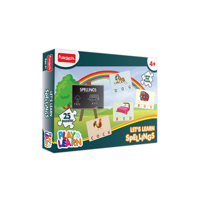 Funskool Play & Learn Let's Learn Spellings Puzzle (4 Years+) : Development Toys For Little Ones In India