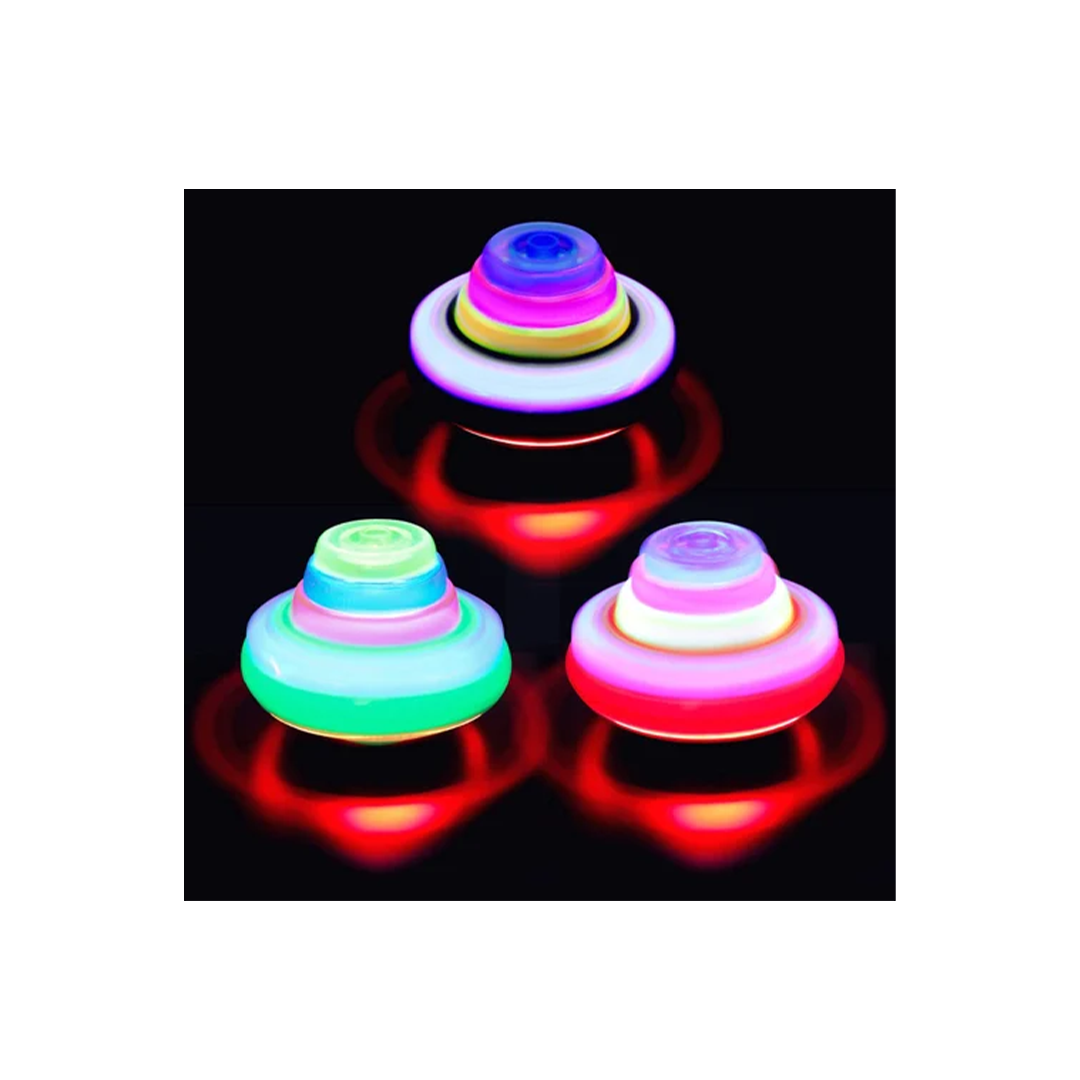 Baan Toys Spinning Top with Lights & Music Light Up Peg Tops LED Spin Toys Gyroscope Flashing Spinner (2 Years+) : Development Toys For Little Ones In India