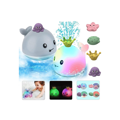 Baan Toys Whale Baby Bath Toys - Light Up Water Spray Bath Time Toys (3 Months+) : Development Toys For Little Ones In India