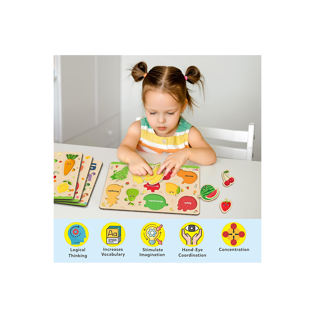 Little Berry Wooden Puzzles for Kids 