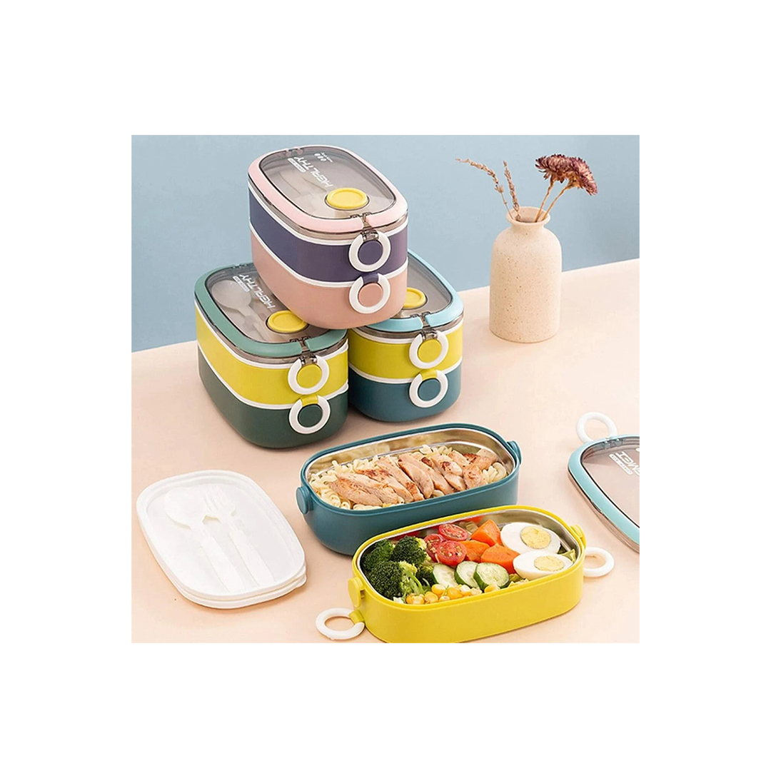 Double Layer Lunch Box For Kids