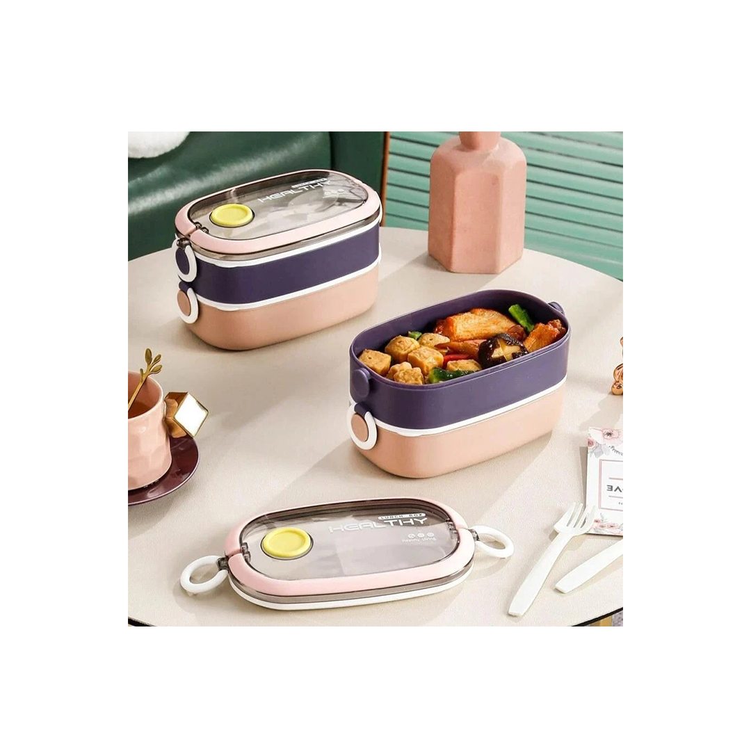 Double Layer Lunch Box For Kids