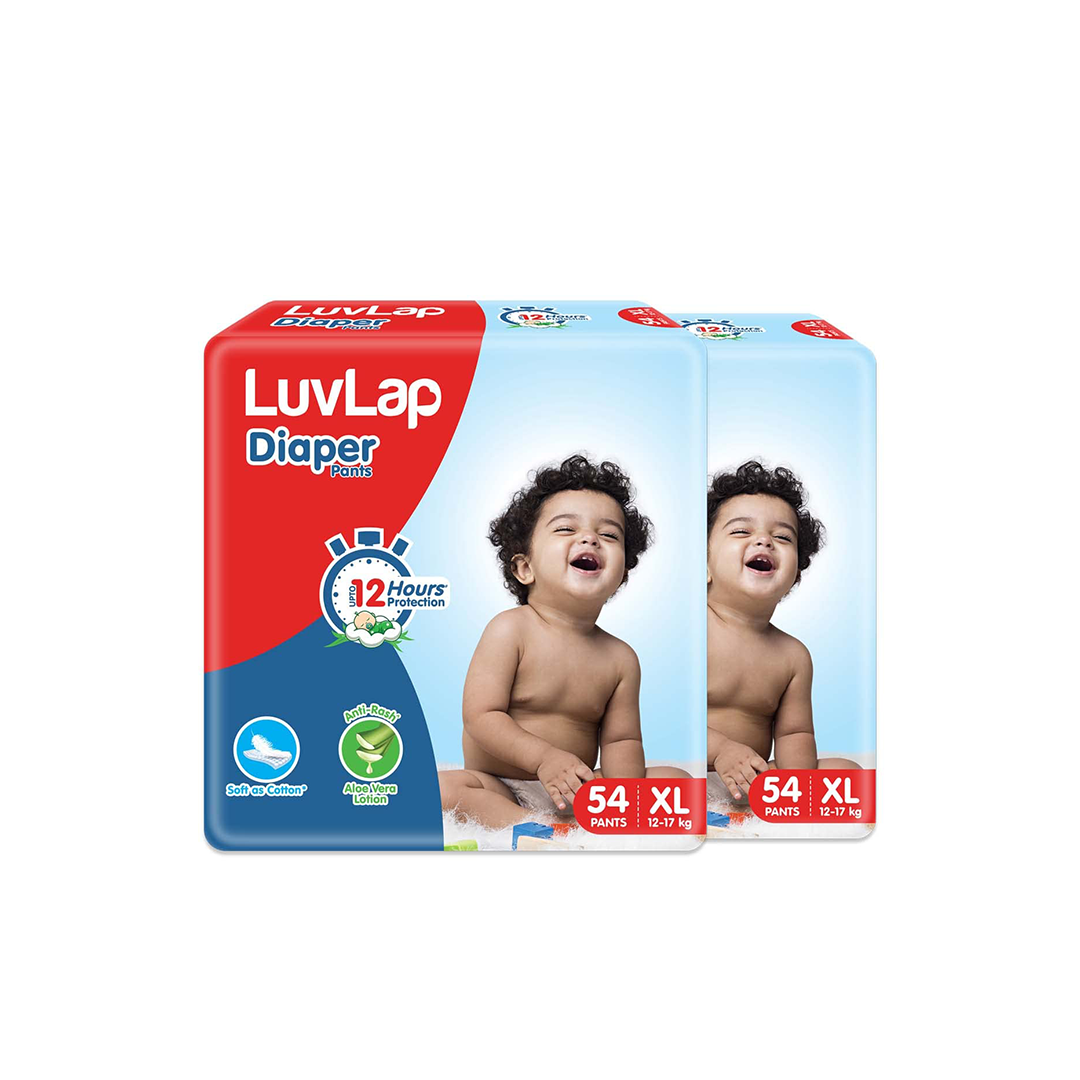 LuvLap Pant Style Baby Diapers with Aloe Vera Lotion