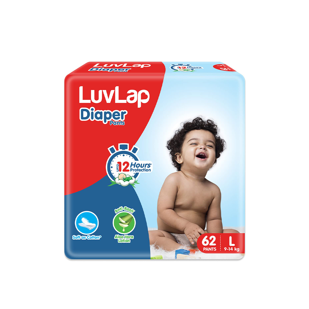 LuvLap Pant Style Baby Diapers with Aloe Vera Lotion