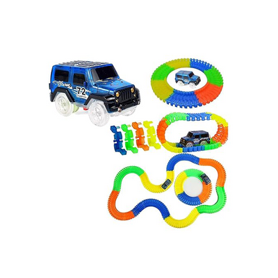 Baan Toys Magic Tracks Toy for Kids- Amazing Racetrack - Bends, Flexes and Glows - 3D LED Lights (3 Years+): Developments Toys For Little Ones in India 