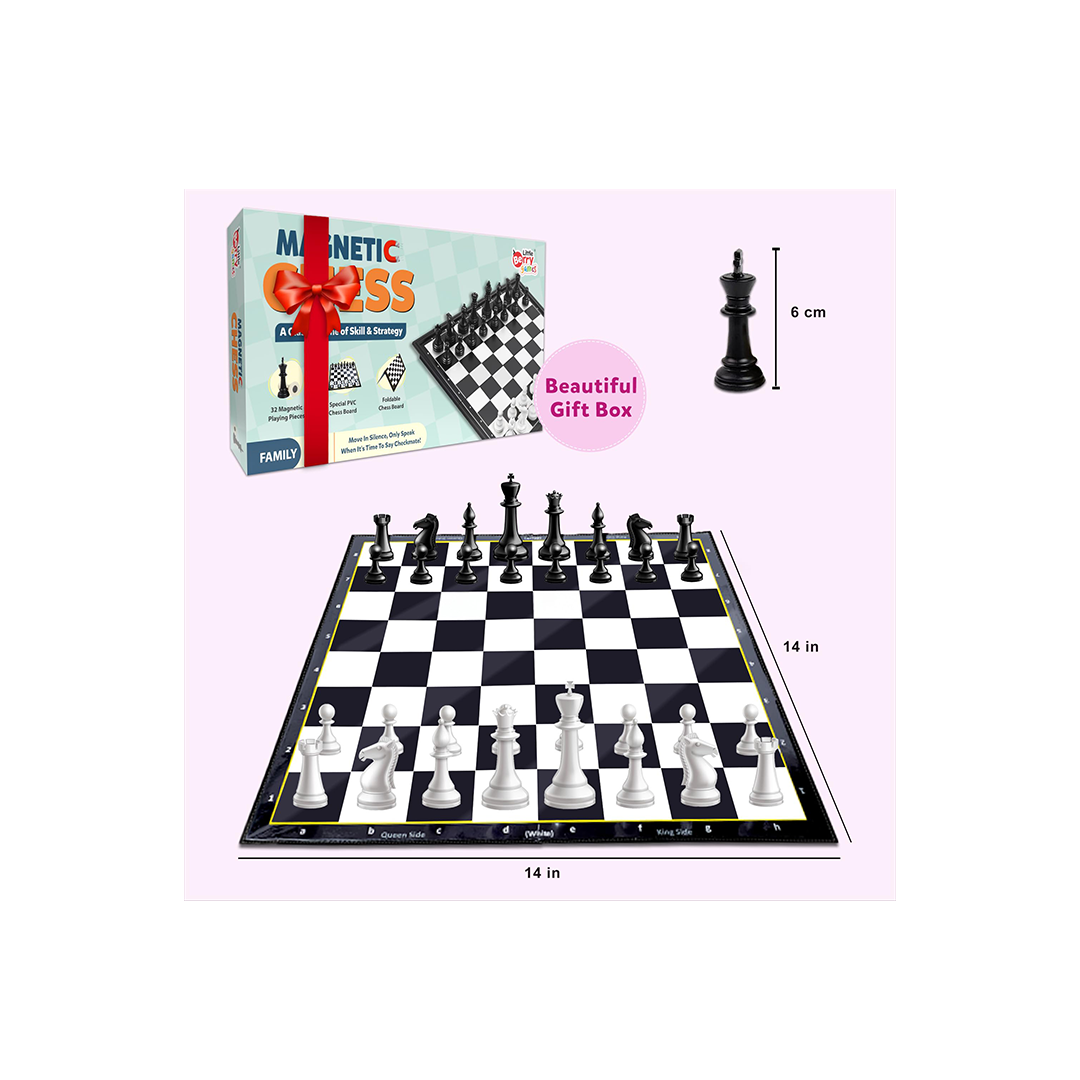 Little Berry Magnetic Chess Board Game Set for Kids & Adults - Strategy & Mind Game for Kids : Development Toy for Little Ones in India