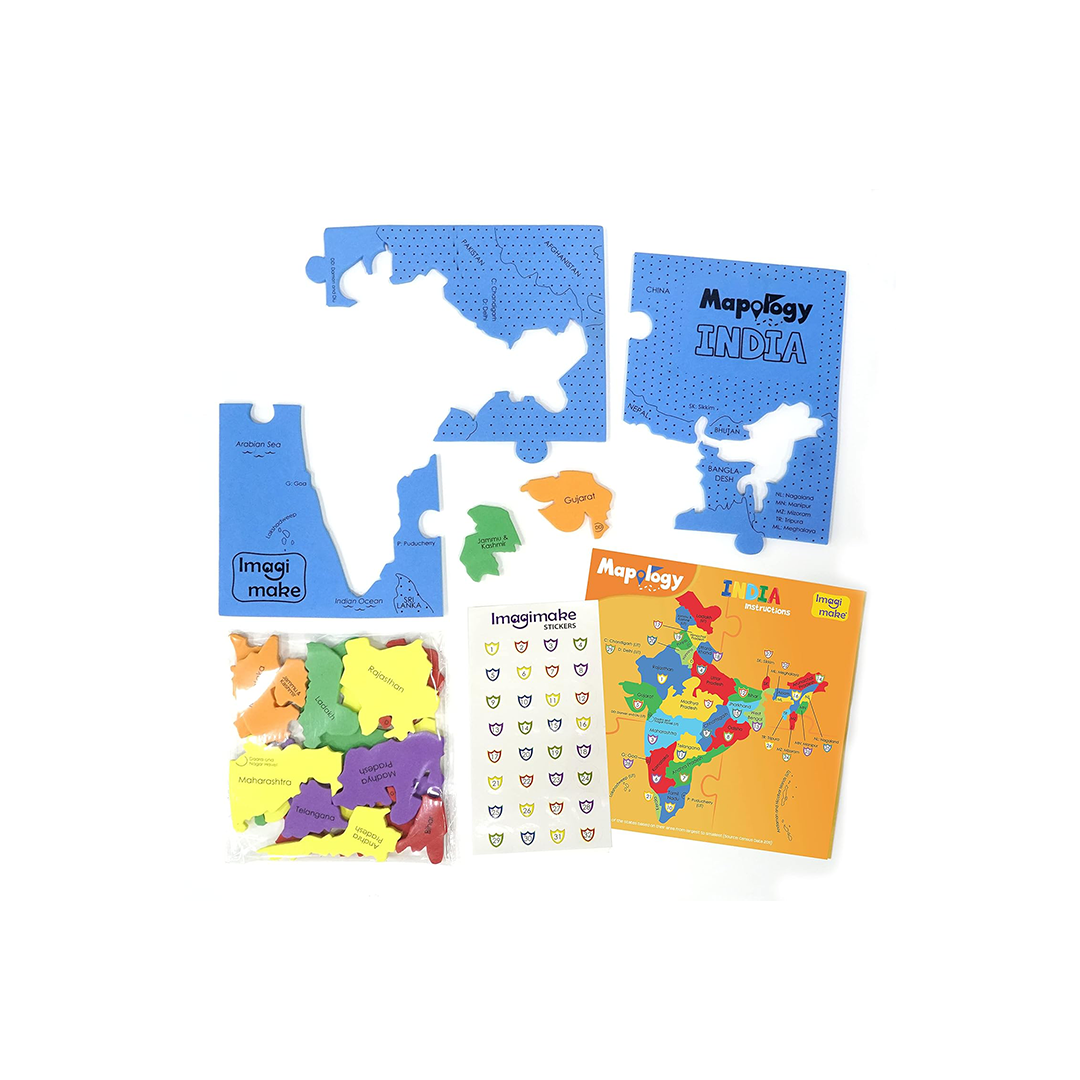 Imagimake Mapology States of India Map Puzzle (4 Years+) : Development Toys For Little Ones In India