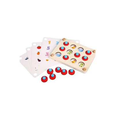 Extrokids Wooden Memory Game With Knob (3 Years+) : Developments Toys For Little Ones in India 