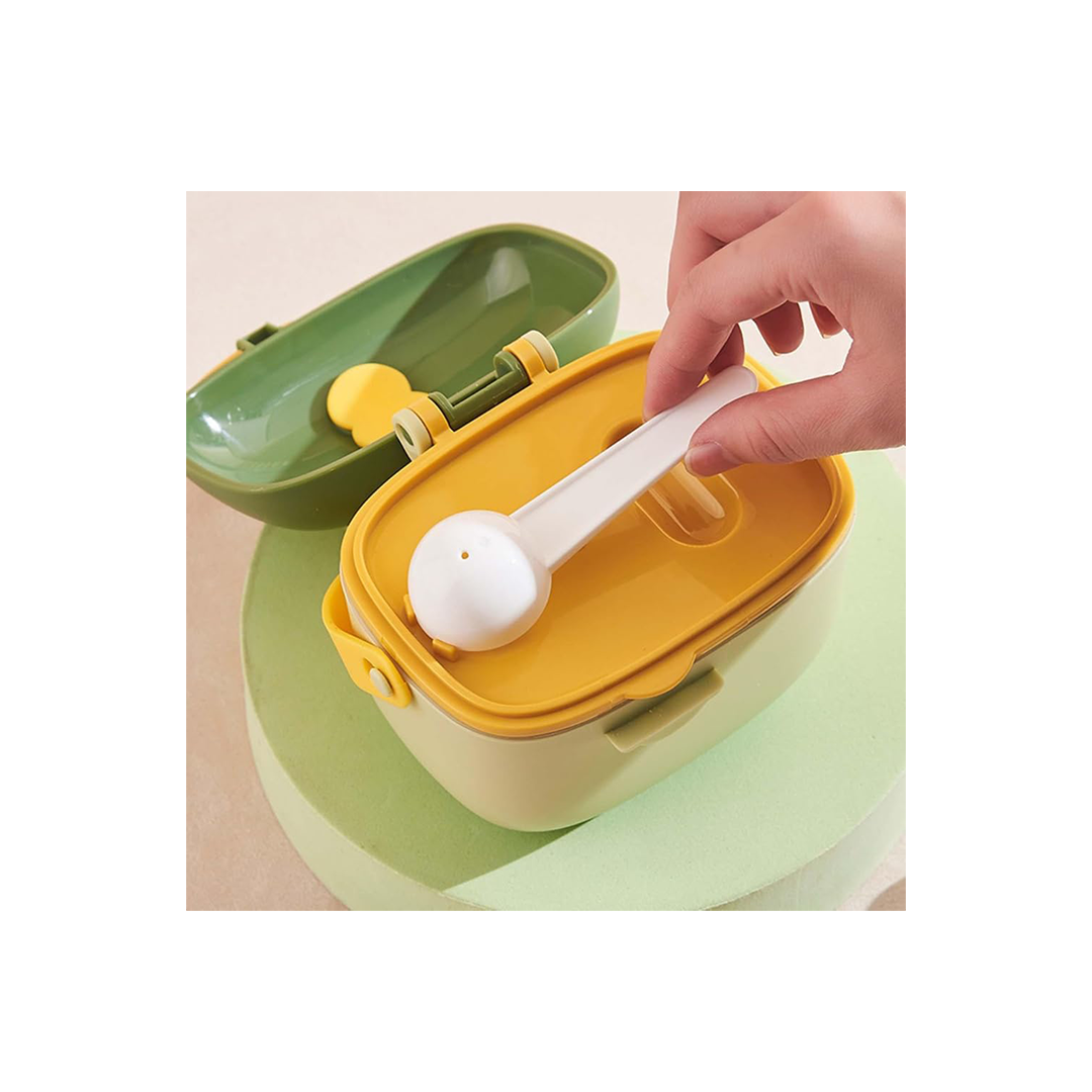 Milk Powder Dispenser Box With Spoon & Carry Handle