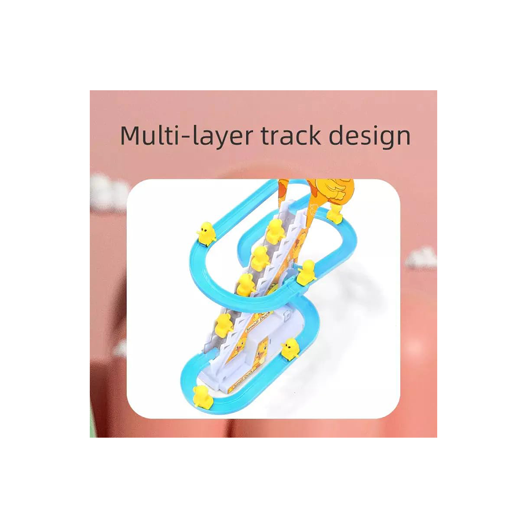 Baan Toys Musical Duck Track Slide and Climb Stairs Toys with 3 Duck (3 Years+) : Development Toys For Little Ones In India