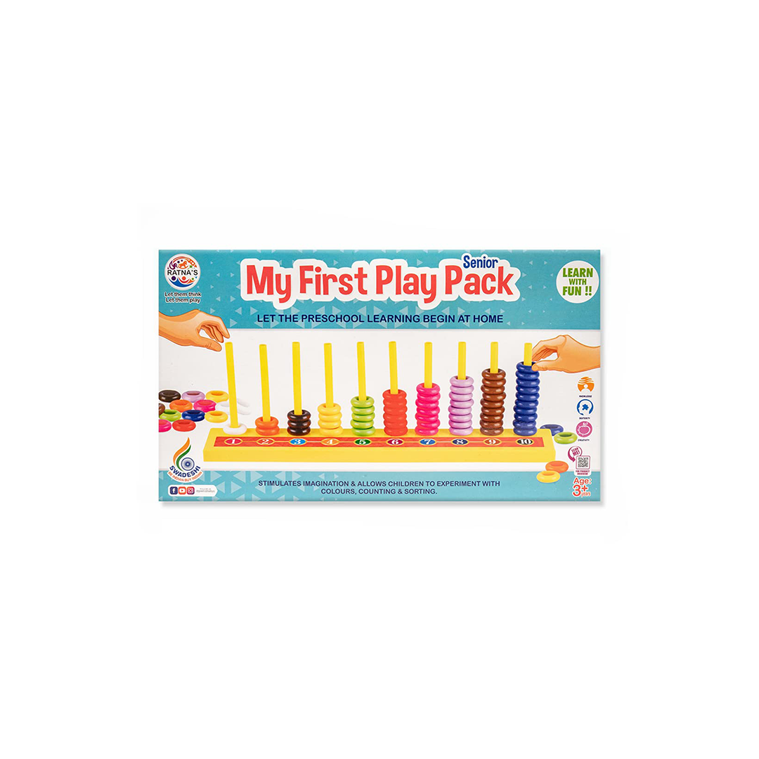 My First Play Pack Senior for Kids 2 in 1. Learn Counting and Colours with Fun( 3 Years +): Developments Toys For Little Ones in India 