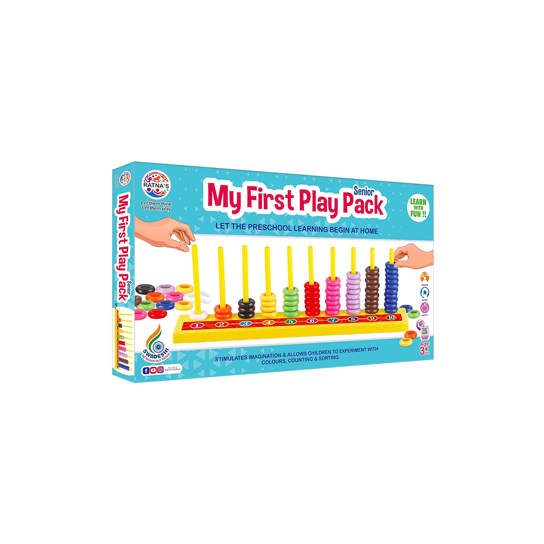 My First Play Pack Senior for Kids 2 in 1. Learn Counting and Colours with Fun( 3 Years +): Developments Toys For Little Ones in India 