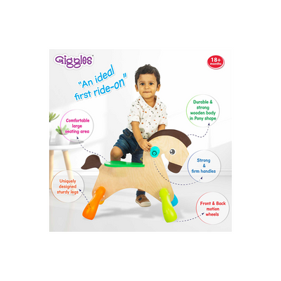 Funskool Giggles - My First Pony, Ride On Toy : Development Toy for Little Ones in India