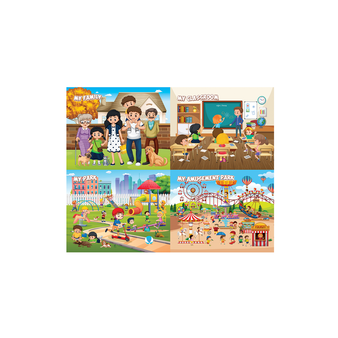 Funskool My Memorable Moments 4 in 1 Educational Puzzle (4 Years+) : Development Toy for Little Ones in India