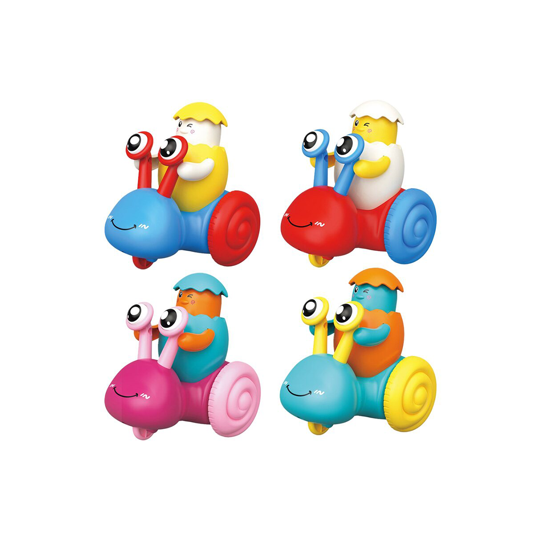 The 12 Pcs/Box Naughty Snail push and go toy is a delightful and interactive playset that includes a dozen adorable snail figures. Children can push these snails, and they’ll wobble and move forward on their own, providing hours of entertainment. These colorful, fun toys are perfect for imaginative play and encourage motor skills development in kids