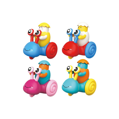 The 12 Pcs/Box Naughty Snail push and go toy is a delightful and interactive playset that includes a dozen adorable snail figures. Children can push these snails, and they’ll wobble and move forward on their own, providing hours of entertainment. These colorful, fun toys are perfect for imaginative play and encourage motor skills development in kids