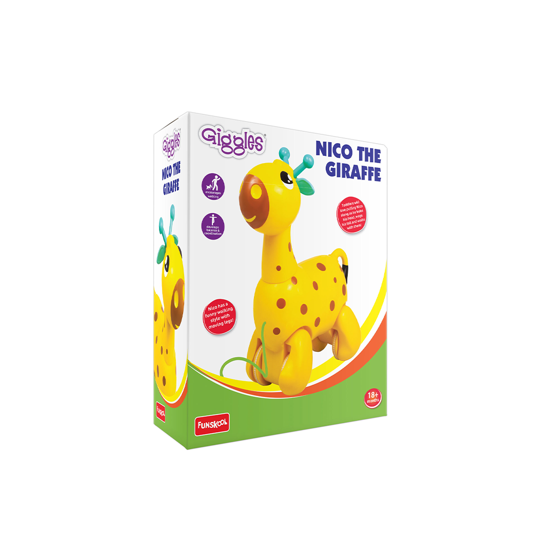 Funskool Giggles Nico - The Giraffe : Development Toy for Little Ones in India