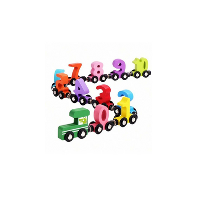 Extrokids Wooden Number Magnetic Train (3 Years+): Developments Toys For Little Ones in India 