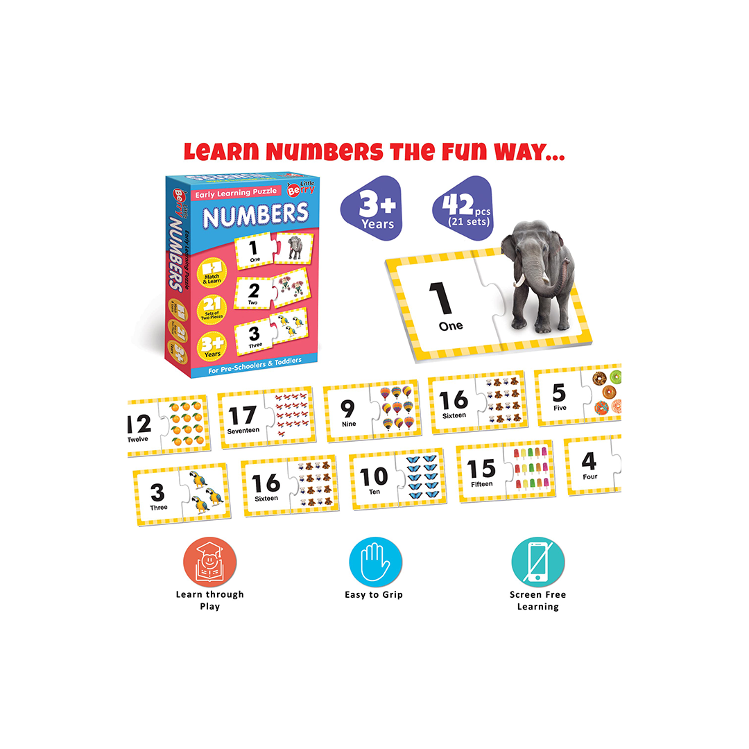 Little Berry Numbers Early Learning Puzzle for Kids (3-7 Years) : Development Toys For Little Ones In India