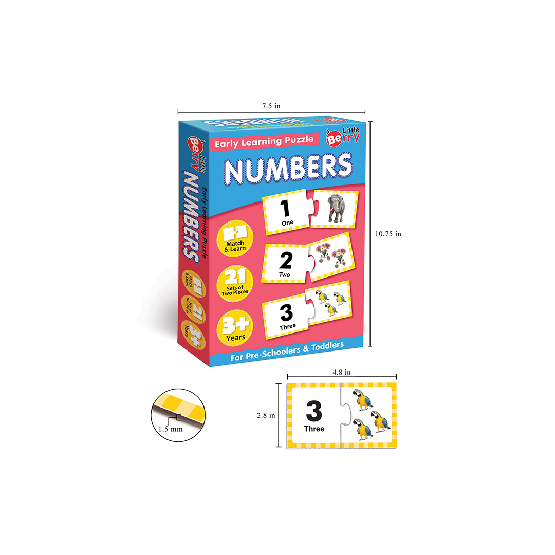 Little Berry Numbers Early Learning Puzzle for Kids (3-7 Years) : Development Toys For Little Ones In India