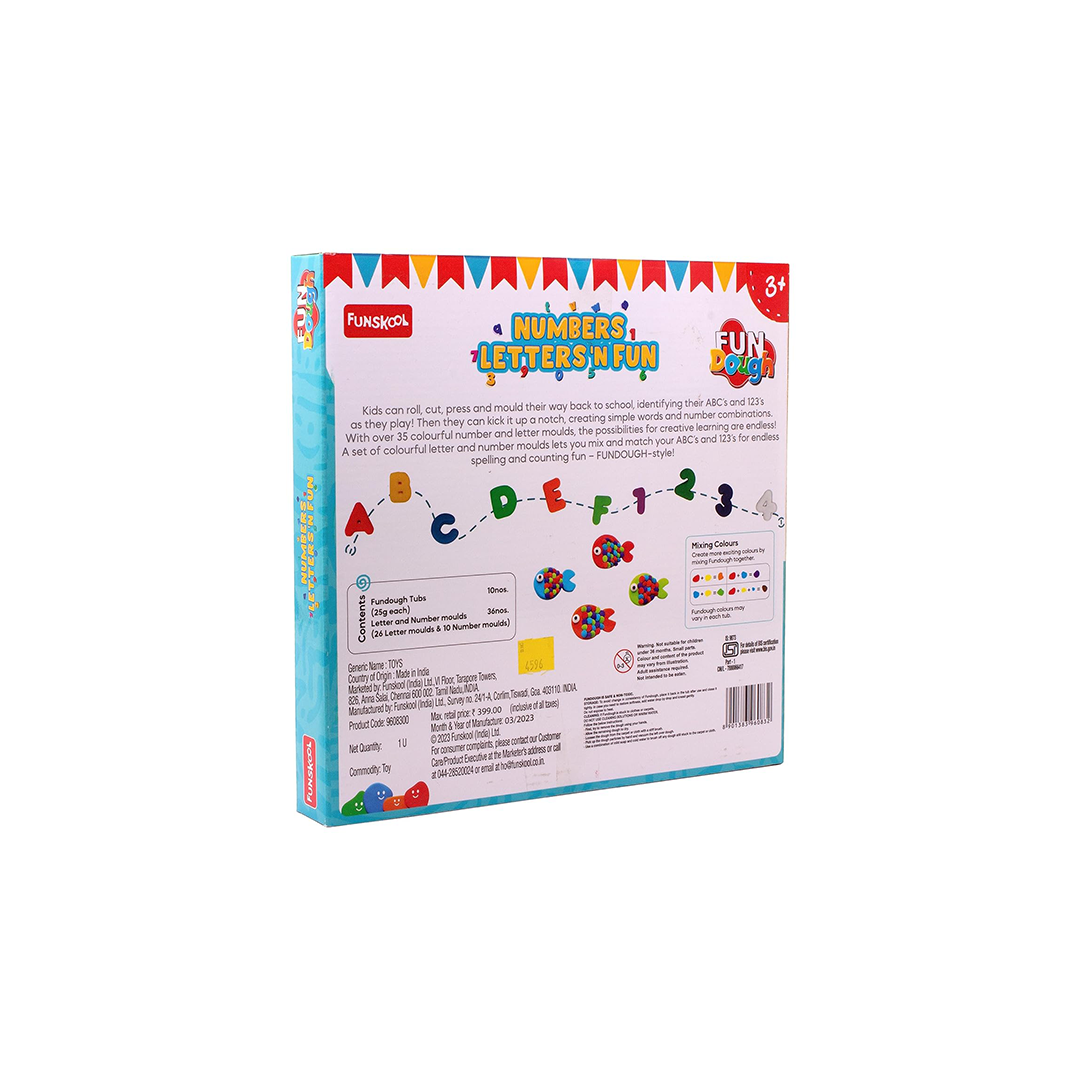 Funskool Fun Dough Numbers Letters ‘N Fun (3 Years+) : Development Toy for Little Ones in India