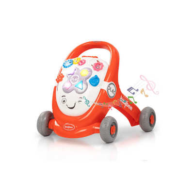 Baybee Oleo Baby Walker for Kids, Baby Activity Walker With Music, LED Light, Rotating Gears & Easy Grip Push Handle (1-2 Years) : Developments Toys For Little Ones in India 