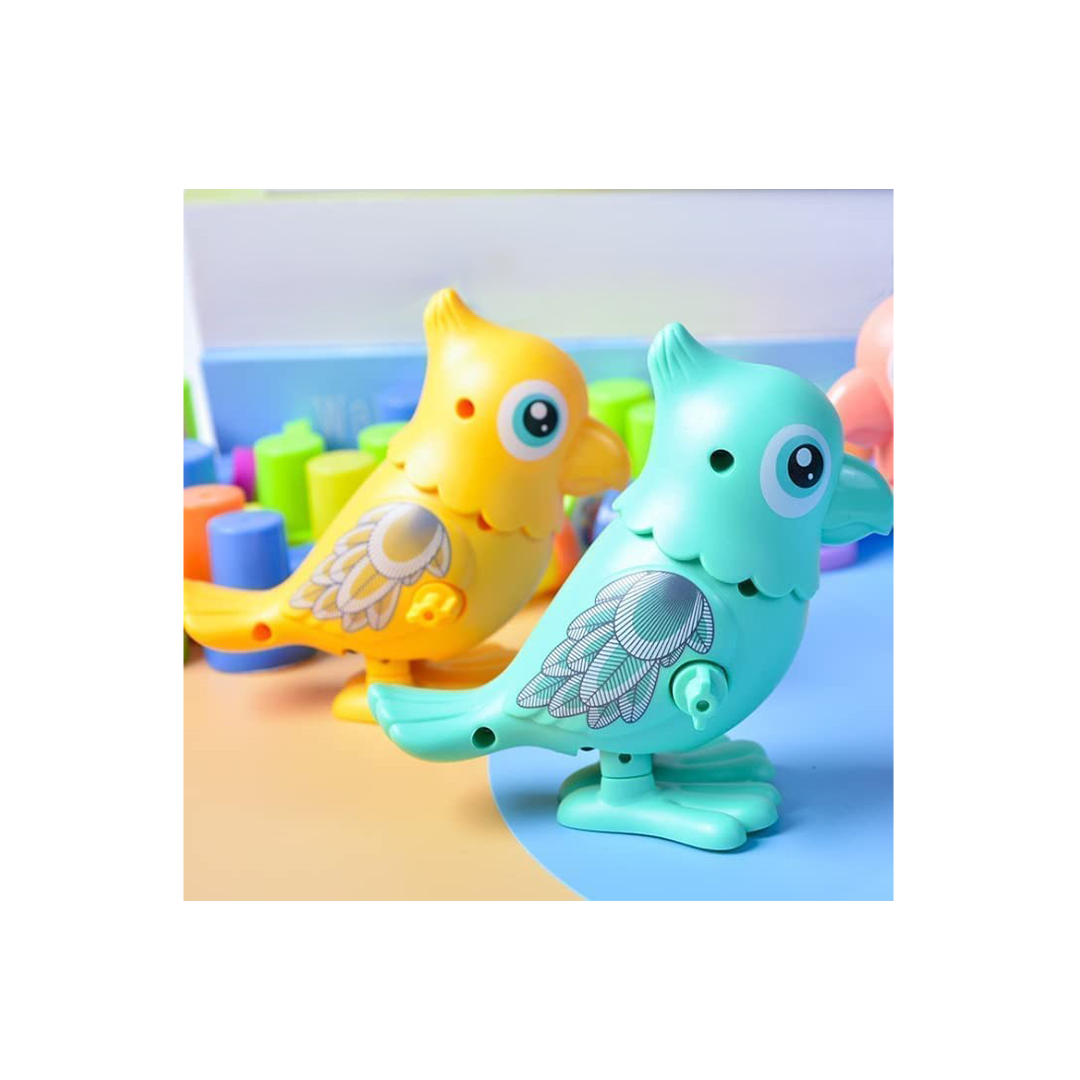 Baan Toys Colorful Key Operated Jumping Wind up Interactive Walking Toys for Baby & Kids - Parrot Wind-up Toys (6 Months+) : Development Toys For Little Ones In India