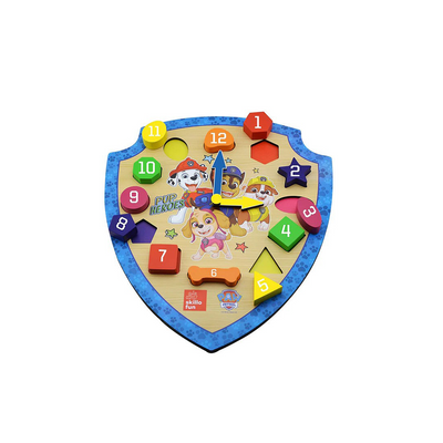 Skillofun Paw Patrol Shape Sorter Clock