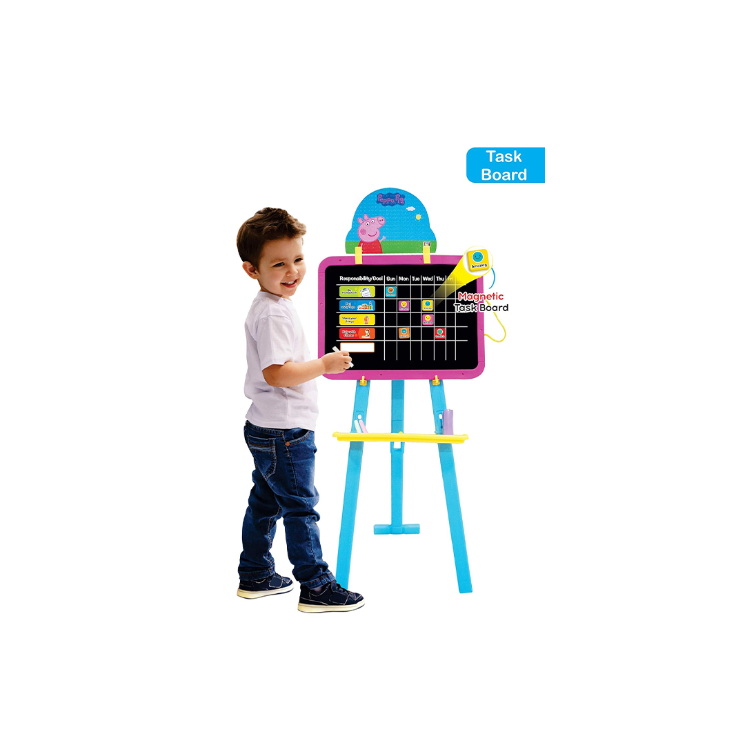 Baan Toys Peppa Pig 8 in 1 Magnetic Double Sided Easel Board for Kids (4 Years+) : Development Toys For Little Ones In India