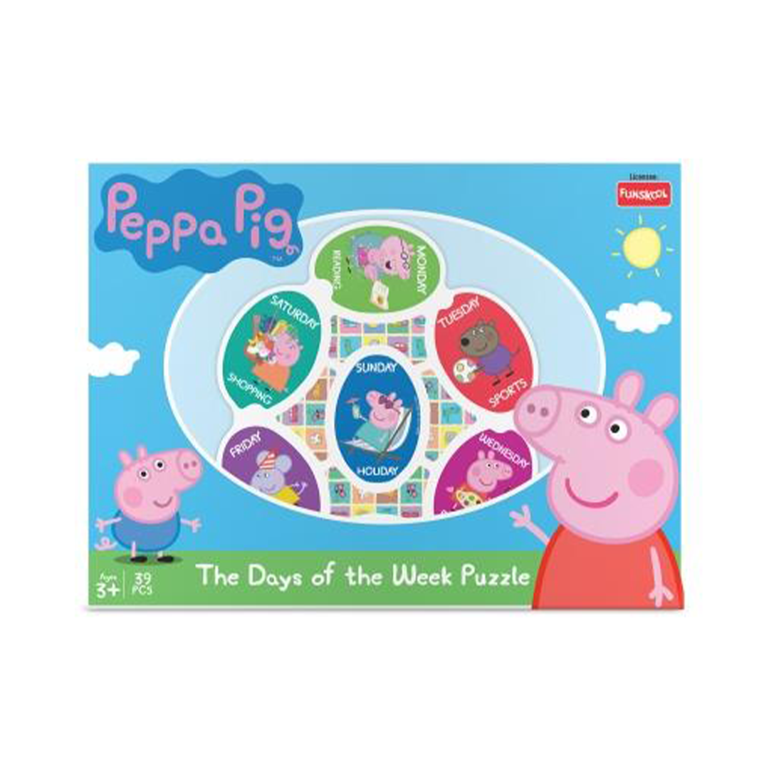 Funskool Peppa Pig Days of the Week Jigsaw Puzzle Multicolor - 39 Pieces: Development Toy for Little Ones in India