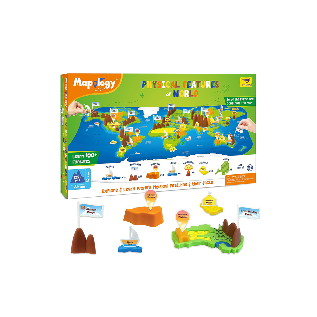 Imagimake Mapology - Physical Features of World (5-7 Years)