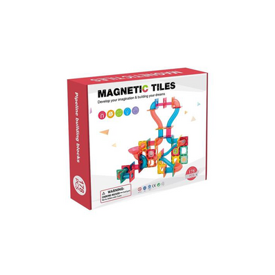 Extrokids Magnetic Tiles Pipeline Building Blocks 178 Pcs (3 Years+) : Developments Toys For Little Ones in India 