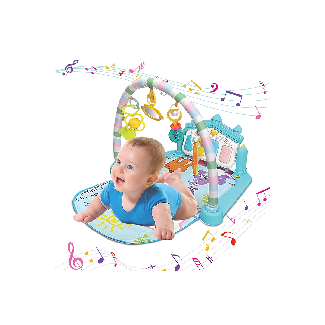 Little Berry Baby Piano Play Gym Mat for 0 to 2 Years (Blue): Development Toy for Little Ones in India