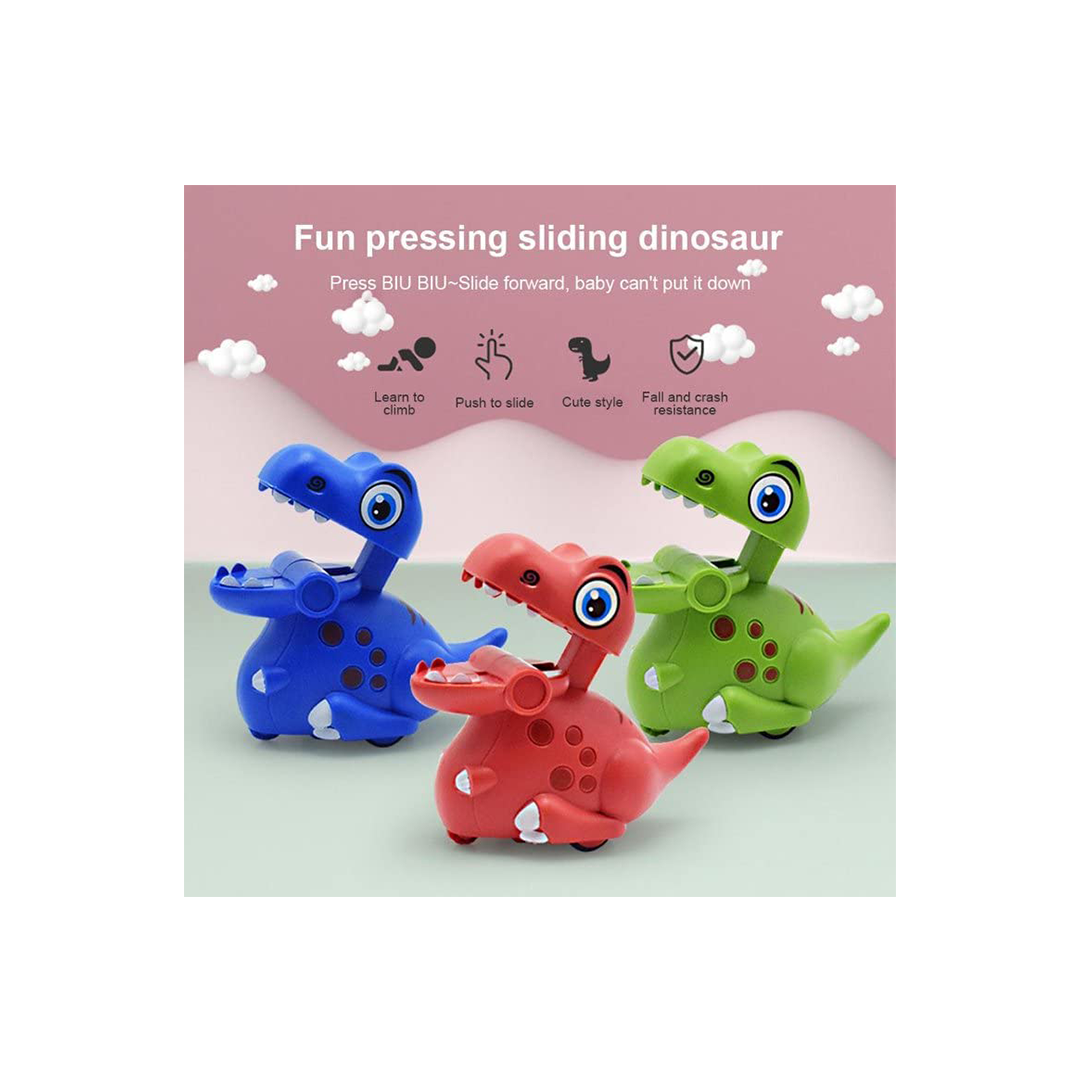 Baan Toys Press and Go Dinosaur Animal Vehicle Toy Baby and Toddlers (6 Months+) : Development Toys For Little Ones In India